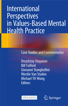 International Perspectives in Values-Based Mental Health Practice