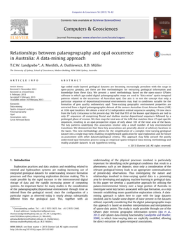 Relationships Between Palaeogeography and Opal Occurrence in Australia: a Data-Mining Approach