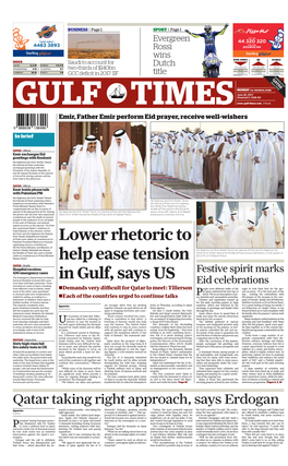 Lower Rhetoric to Help Ease Tension in Gulf, Says US