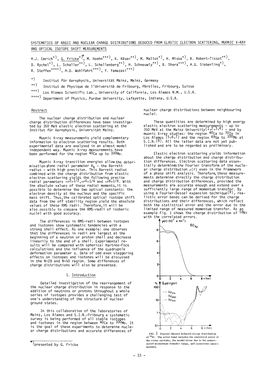 Systematics of Radii and Nuclear Charge Distributions Deduced from Elastic Electron Scattering, Muonic X-Ray