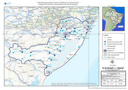 Sub-Bacia 87 Lagoa Dos Patos Estações Fluviométricas E Pluviométricas Da ANA Em Operação 50°W Mapa De Situação