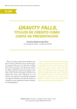 Gravity Falls, Títulos De Crédito Como Carta De Presentación