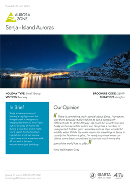 Senja - Island Auroras