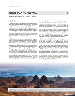 BIOGEOGRAPHY of DIPTERA 9 Ashley H