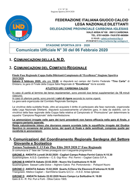 Comunicato-Ufficiale-N°-30-Del-06.02