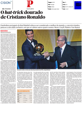 O Hat-Trick Dourado De Cristiano Ronaldo
