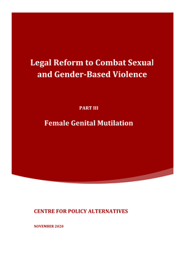 Legal Reform to Combat Sexual and Gender-Based Violence