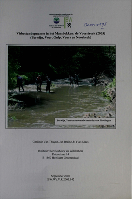 Visbestandopnames in Het Maasbekken: De Voerstreek (2005) (Berwijn