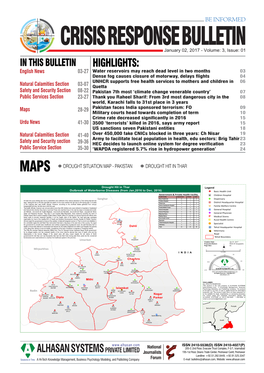 Crisis Response Bulletin V3I1.Pdf