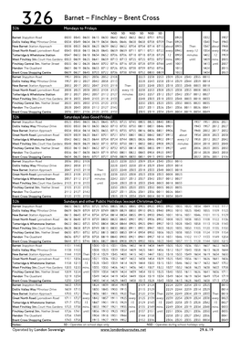 326 Barnet – Finchley – Brent Cross