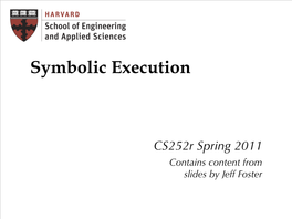 Symbolic Execution