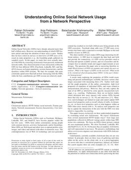 Understanding Online Social Network Usage from a Network Perspective