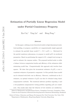 Estimation of Partially Linear Regression Model Under Partial