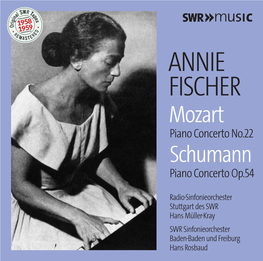 ANNIE FISCHER Mozart Piano Concerto No.22 Schumann Piano Concerto Op.54