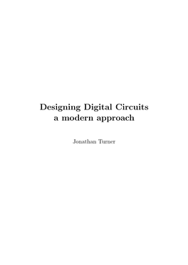 Designing Digital Circuits a Modern Approach