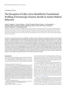 The Disruption Ofcelf6, a Gene Identified by Translational Profiling
