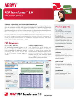 PDF Transformertm 3.0 Click
