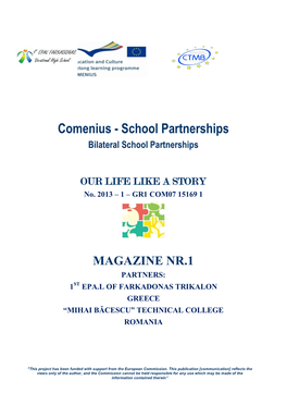 Comenius - School Partnerships Bilateral School Partnerships