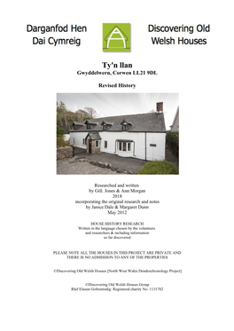 Ty'n Llan Gwyddelwern, Corwen LL21 9DL