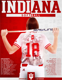 2018 Indiana Softball