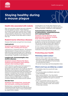 Staying Healthy During a Mouse Plague