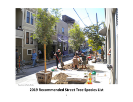 SF Street Tree Species List 2019