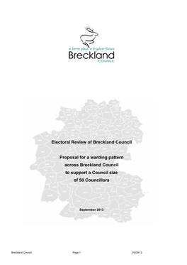 Electoral Review of Breckland Council Proposal for a Warding Pattern