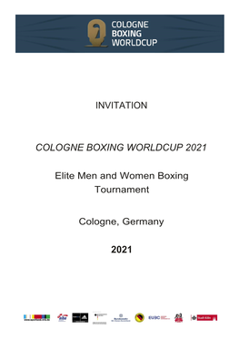 Cologne Boxing Worldcup 2021 2021