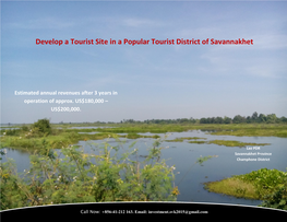 Develop a Tourist Site in a Popular Tourist District of Savannakhet