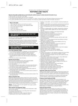 INDAPAMIDE 2.5MG TABLETS Indapamide Read All of This Leaflet Carefully Before You Start Taking This Medicine Because It Contains Important Information for You
