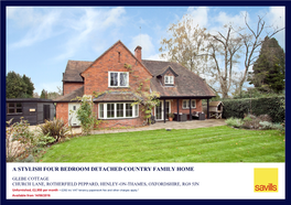 A Stylish Four Bedroom Detached Country Family Home