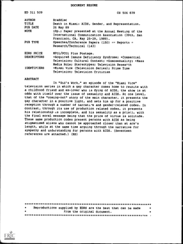 DOCUMENT RESUME ED 311 509 CS 506 839 AUTHOR Braddlec