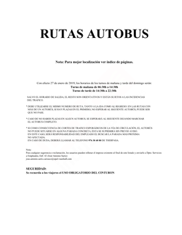 Rutas Autobus