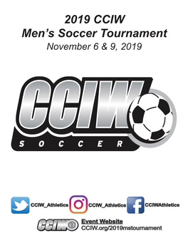 2019 CCIW Men's Soccer Tournament