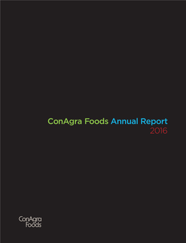 Conagra Foods Annual Report 2016