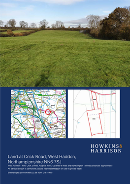Land at Crick Road, West Haddon, Northamptonshire NN6