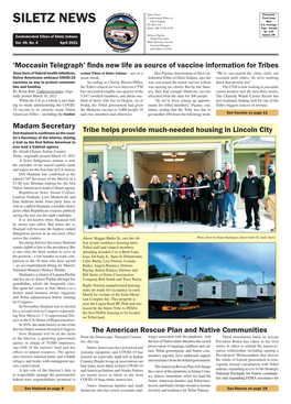 Siletz News Presorted Confederated Tribes of First-Class Siletz Indians Mail SILETZ NEWS P.O