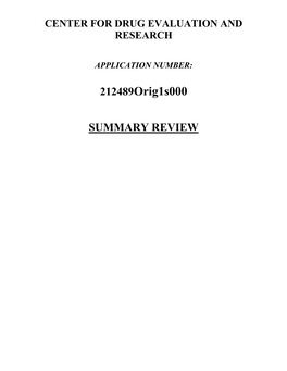 212489Orig1s000 SUMMARY REVIEW