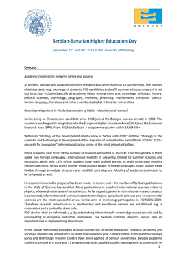 Serbian-Bavarian Higher Education Day