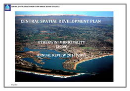 Central Spatial Development Plan Annual Review 2014/2015
