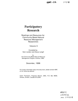 Participatory Research