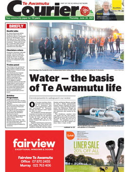 Te Awamutu Courier Thursday, June 24, 2021 ■ LETTER to the EDITOR