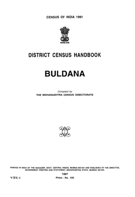 District Census Handbook, Buldana, Part XII-A & B, Series-14