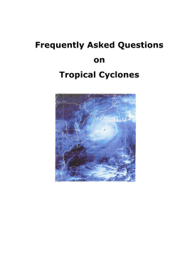 On Tropical Cyclones