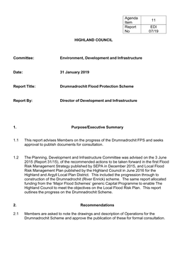 Drumnadrochit Flood Protection Scheme