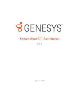 8.5.512 Speechminer UI User Manual