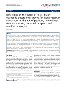 Octreotide Tracers: Implications for Ligand-Receptor Interactions in the Age Of