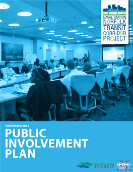 Public Involvement Plan November 2019 Public Involvement Plan