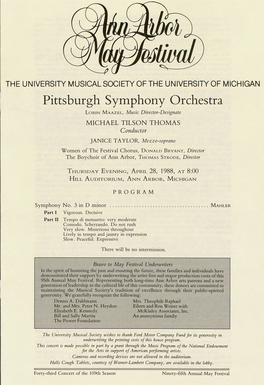 Pittsburgh Symphony Orchestra