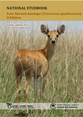 FOUR HORNED ANTELOPE (TETRACERUS QUADRICORNIS) - II EDITION Four Horned Antelopeok (Tetracerus Quadricornis): II Edition